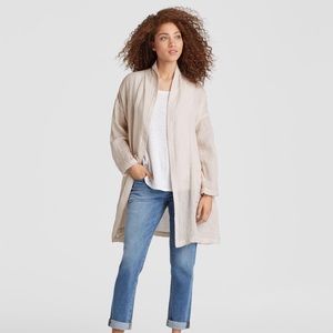 Eileen Fisher Organic Cotton Gauze Kimono Coat / S/M